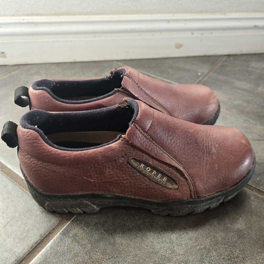 Roper Performance Slip On womens Casual Shoes – Brown size 6